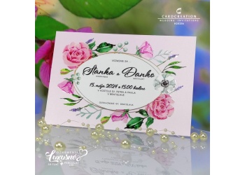 kvetinove luxusne svadobne oznamenia H20256 h