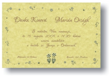 svadobne oznamenie A5028