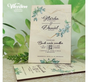drevene svadobne oznamenia N20266W