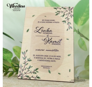 drevene svadobne oznamenia N20267W
