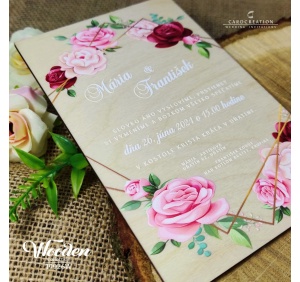 drevene svadobne oznamenie 19926W