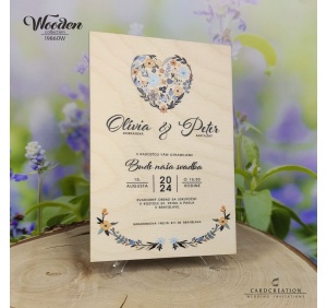 drevene svadobne oznamenie N19860W