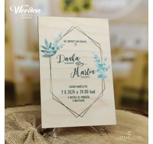 drevene svadobne oznamenie N20008