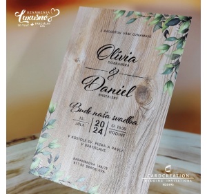 moderne svadobne oznamenie H20193