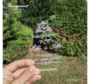 transparentne svadobne oznamenie J19932