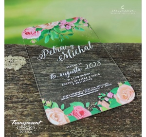 transparentne svadobne oznamenie N20182CA