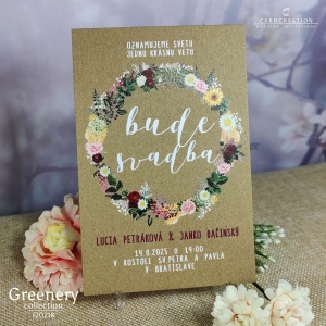 svadobne oznamenia kvetinove I20218